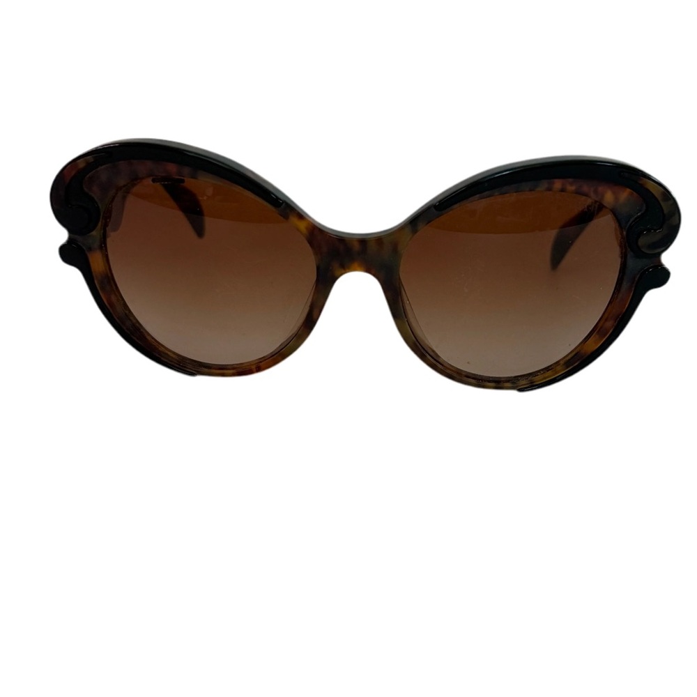 Prada Brown and Black Cat-Eye Sunglasses
